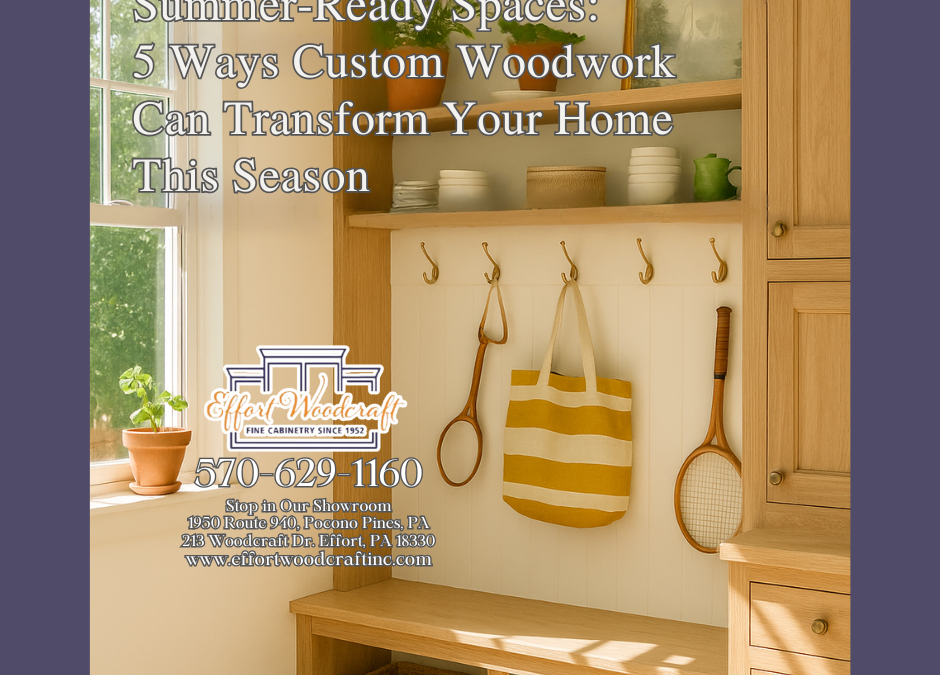 Summer-Ready Spaces: 5 Ways Custom Woodwork Can Transform Your Home This Season